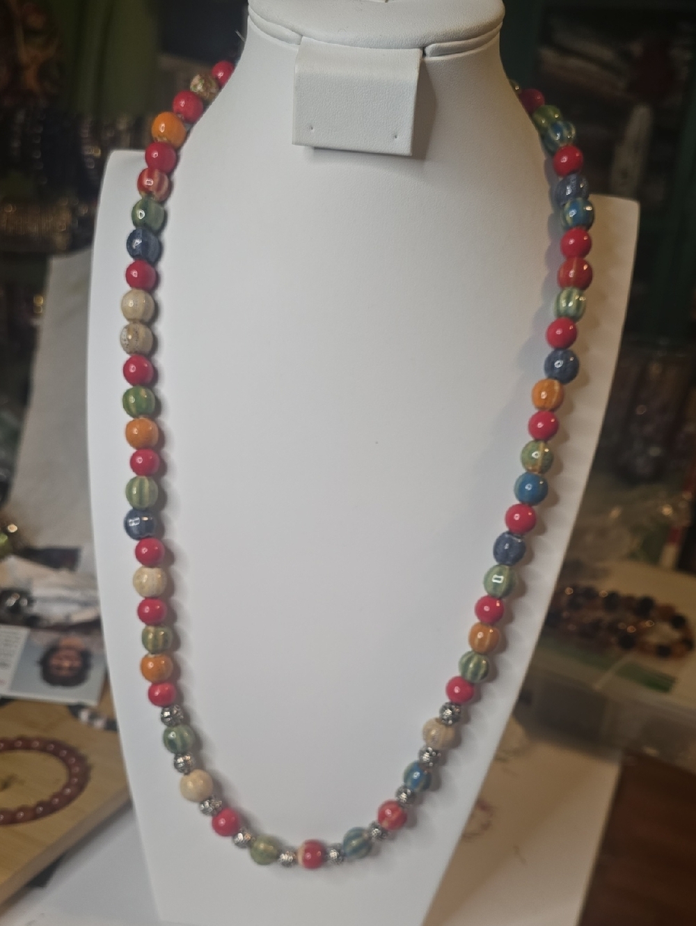 Colorful Multicolor Beaded Necklace for Women